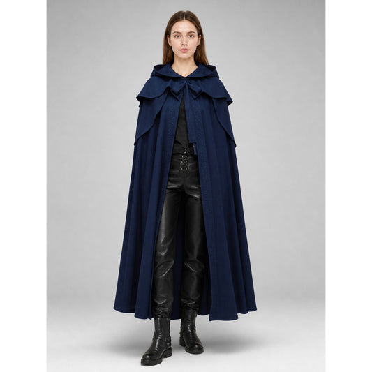 Medieval Gothic Hooded Cloak for Cosplay