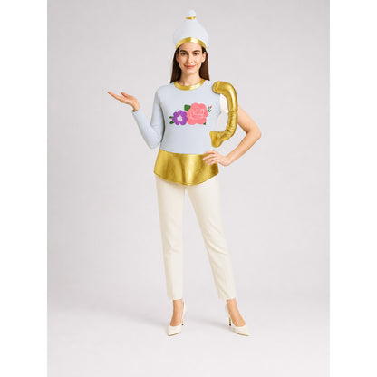 Theatrical Costume with Hat for Stage and Party on-model view