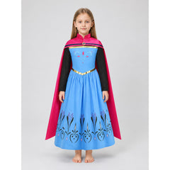 Children’s Elsa Princess Costume with Cape for Parties