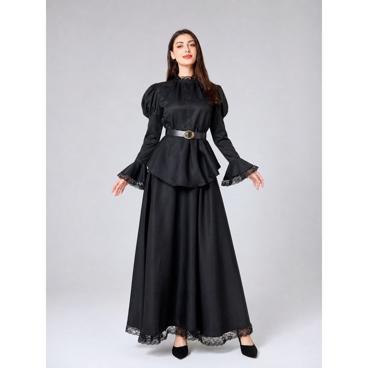 Witch Cosplay Costume: Dress, Hat, and Belt