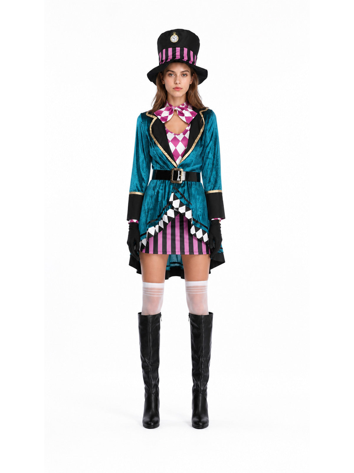 Magician Stage Costume with Asymmetrical Skirt main product view