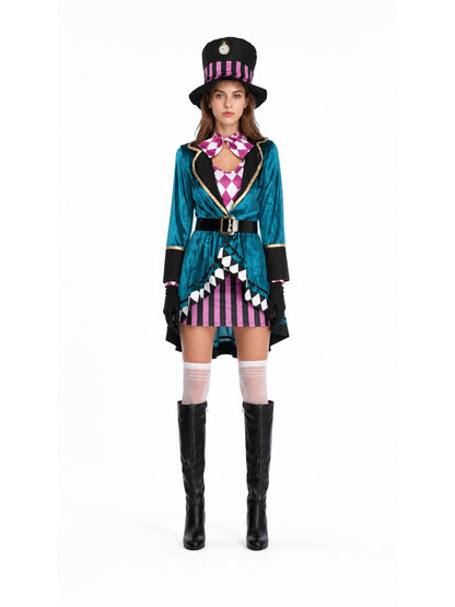 Magician Stage Costume with Asymmetrical Skirt main product view