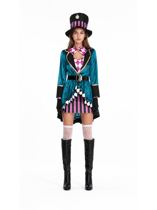 Magician Stage Costume with Asymmetrical Skirt main product view
