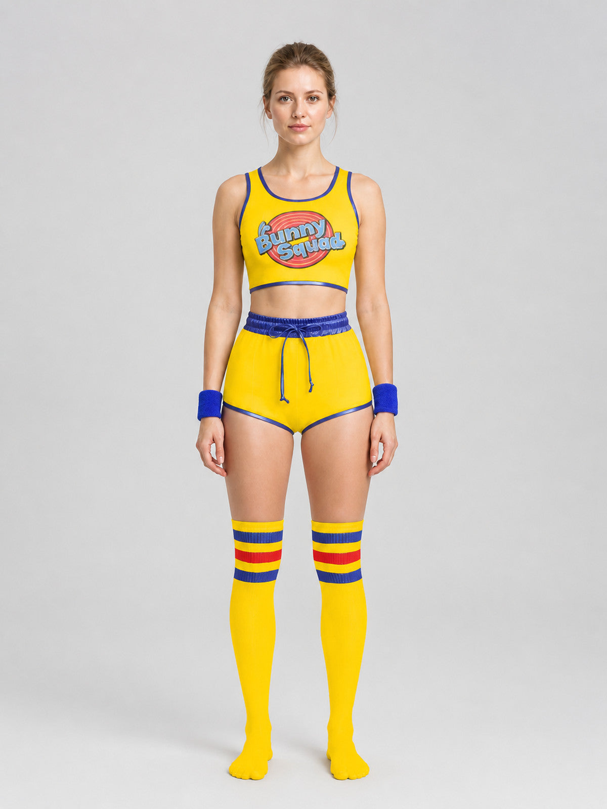Stage Performance Costume, Top and Shorts on-model view