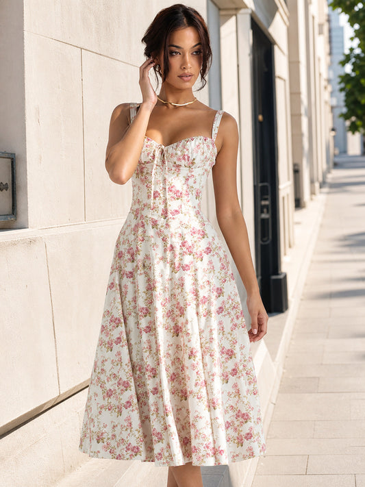 Women's Summer Floral Print Sundress main product view