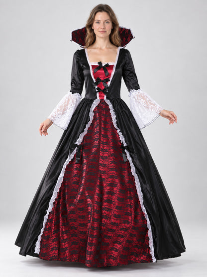 Vampire Costume with Lace and Crinoline