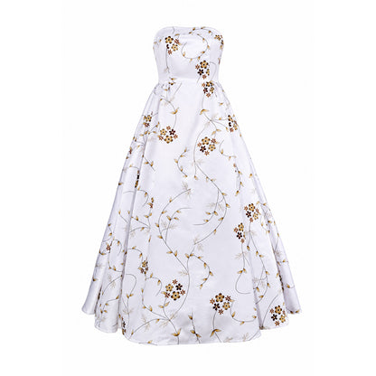 Mia Costume: White Cosplay Dress with Gloves