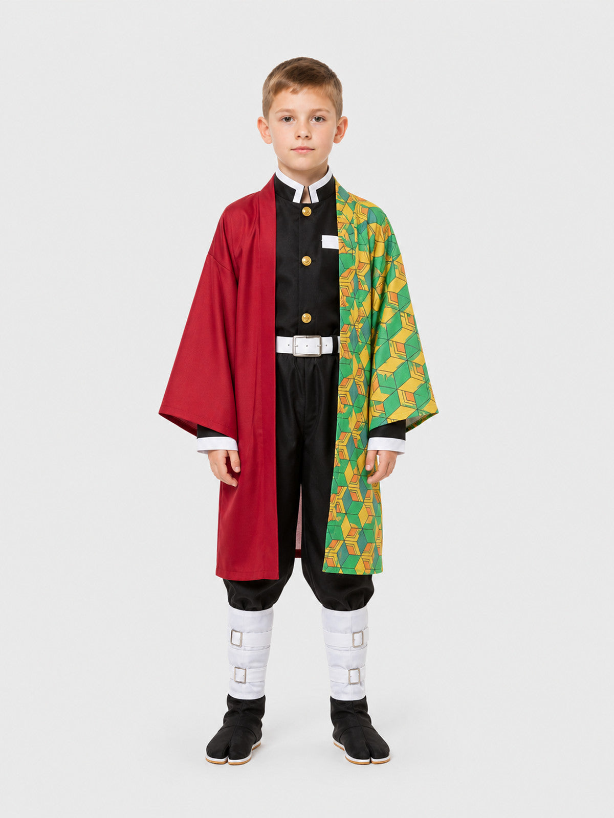 Anime Cosplay Costume from Demon Slayer on-model view