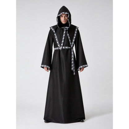 Gothic Hooded Robe with Belt