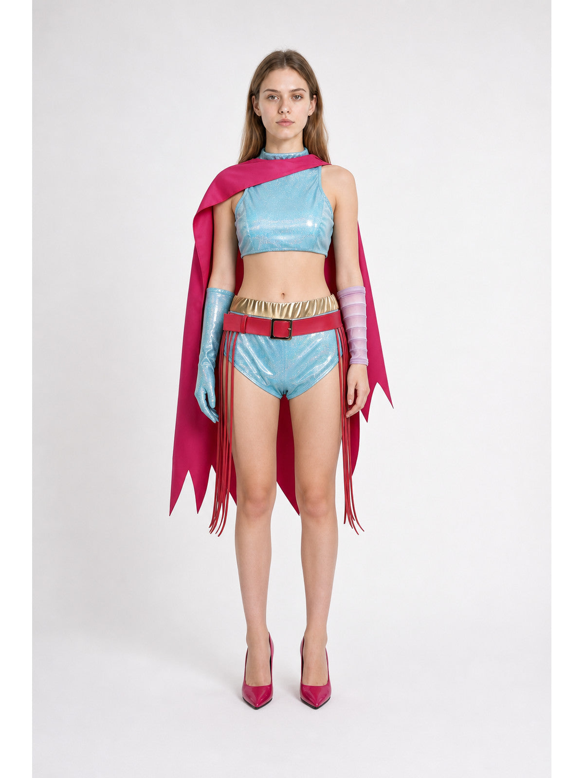 Cosplay Costume Top and Shorts with Accessories main product view