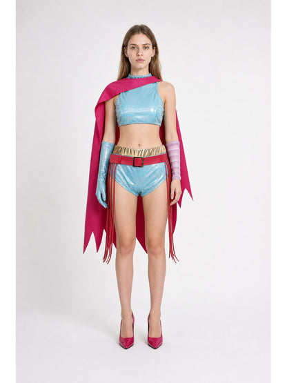 Cosplay Costume Top and Shorts with Accessories main product view