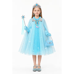 Children's Cape with Crown and Magic Wand