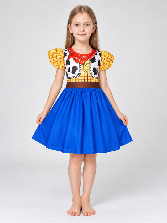 black childrens_cowboy_theme_dress product image