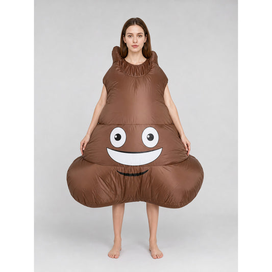 Poop Emoji Costume for Cosplay front view