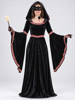Costume: Black Hooded Dress with Mask
