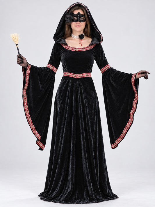 Costume: Black Hooded Dress with Mask