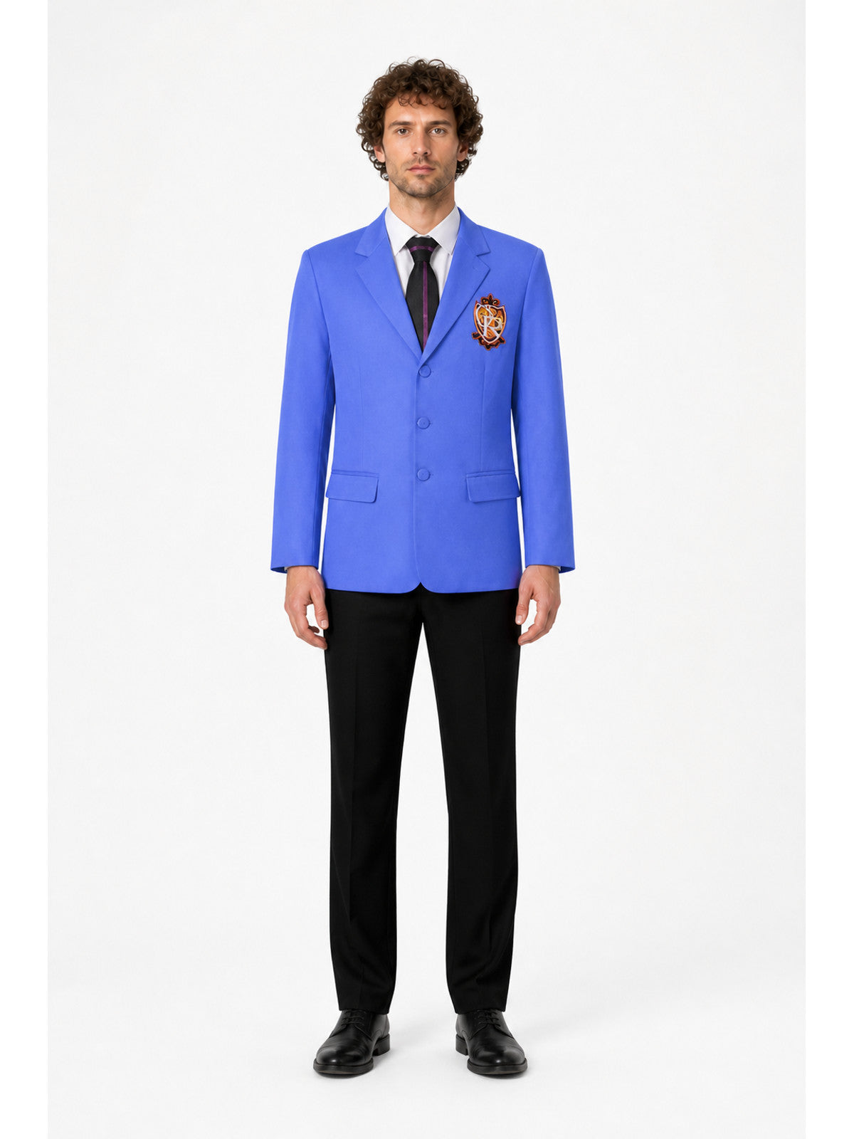 Blue School Cosplay Costume with Tie main product view