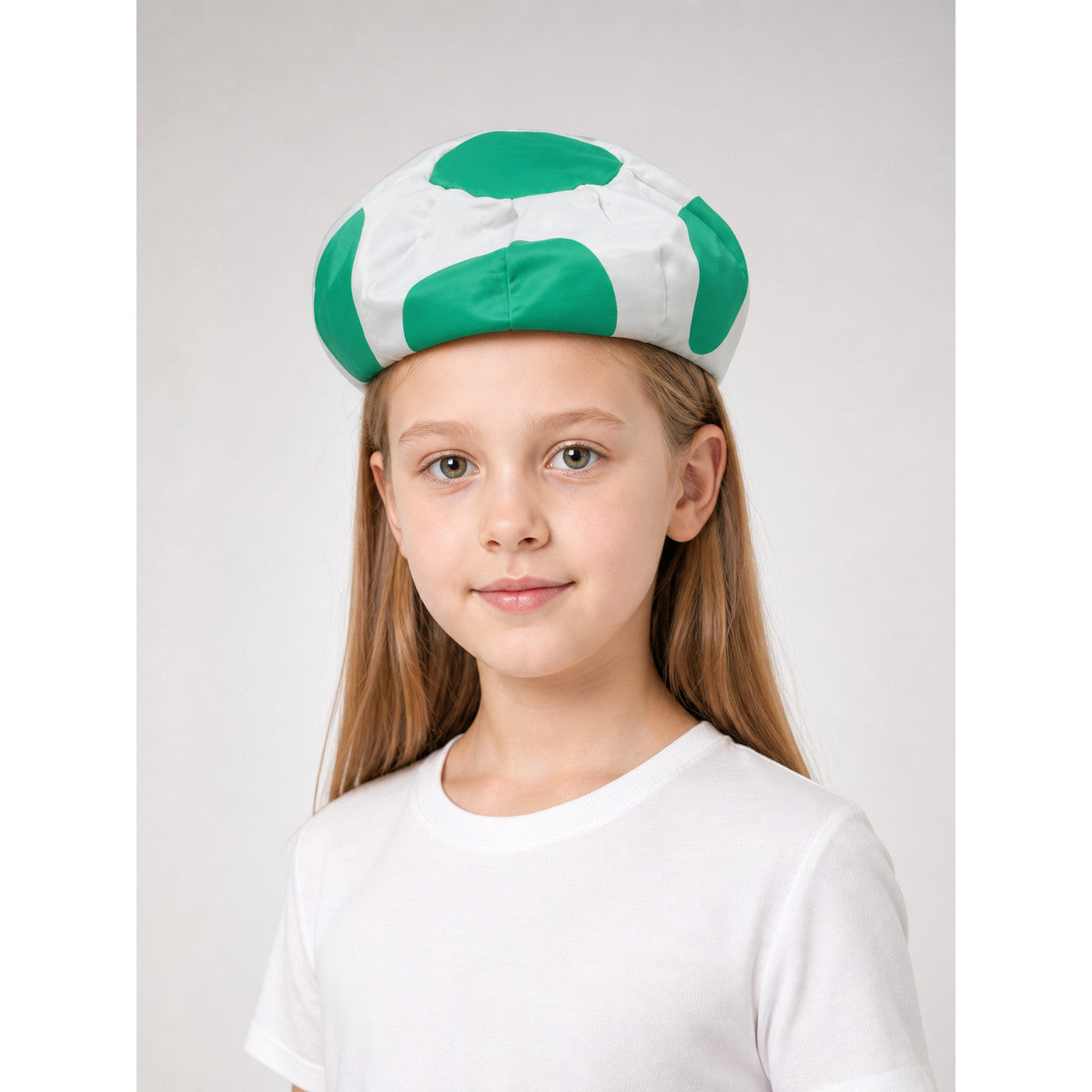 Toad Character Hat, White and Green, for Cosplay