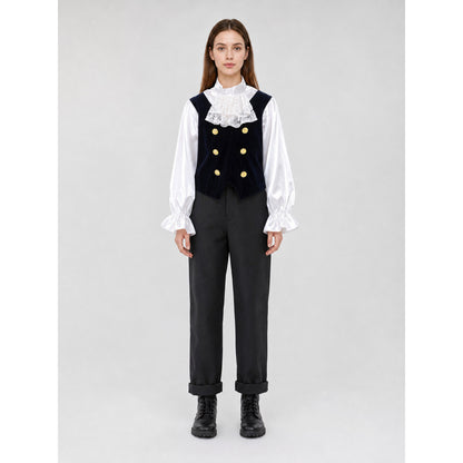 Historical Stage Costume with Vest and Jabot on-model view