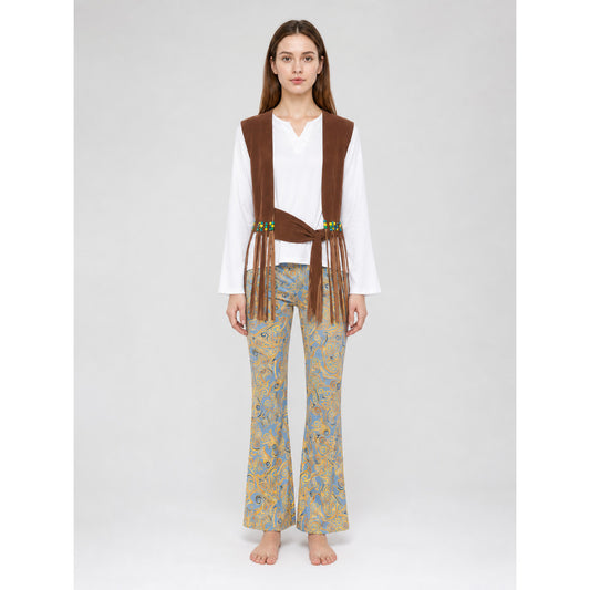 Stage Costume with Vest, Fringe, and Pants on-model view