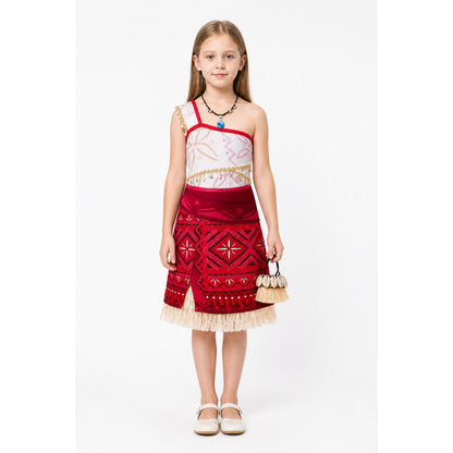 Moana Carnival Dress with Fringe and Pendant main product view