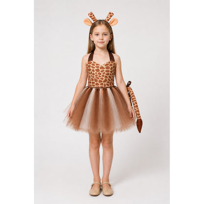 Children’s Giraffe Costume with Full Skirt and Tail main product view