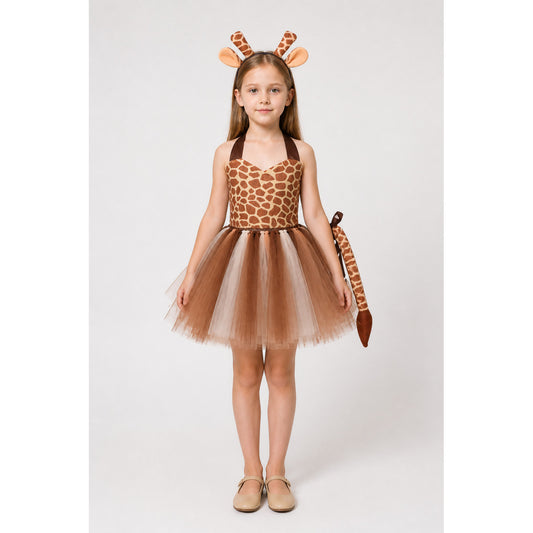 Children’s Giraffe Costume with Full Skirt and Tail main product view