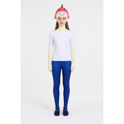 Red Hooded Animal Jumpsuit main product view