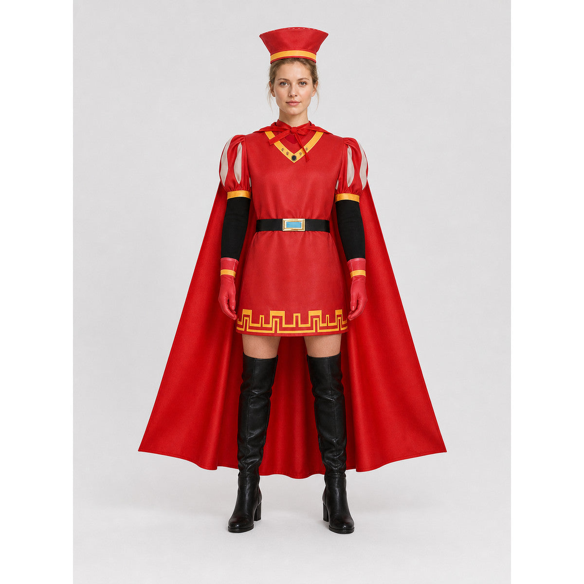 Lord Farquaad from Shrek Cosplay Costume with Cape on-model view