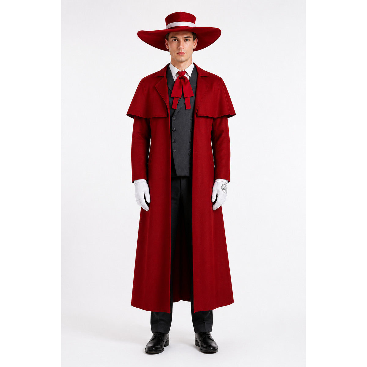 Vampire Costume with Long Coat and Hat main product view