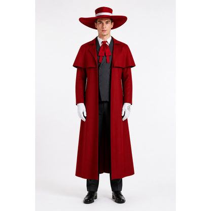 Vampire Costume with Long Coat and Hat main product view