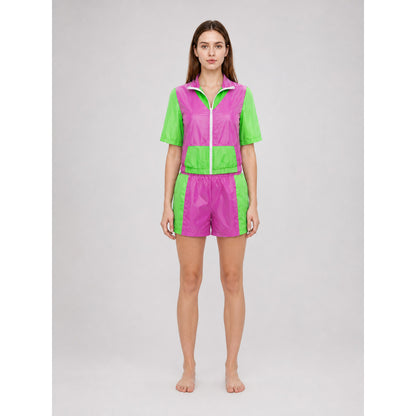 Sports Set with Shorts and Zip-Up Jacket