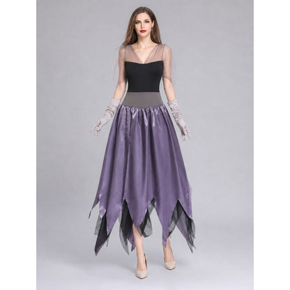 Halloween costume dress with crown