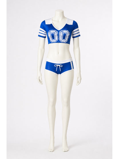 Blue and White Stage Costume with Number 00 main product view