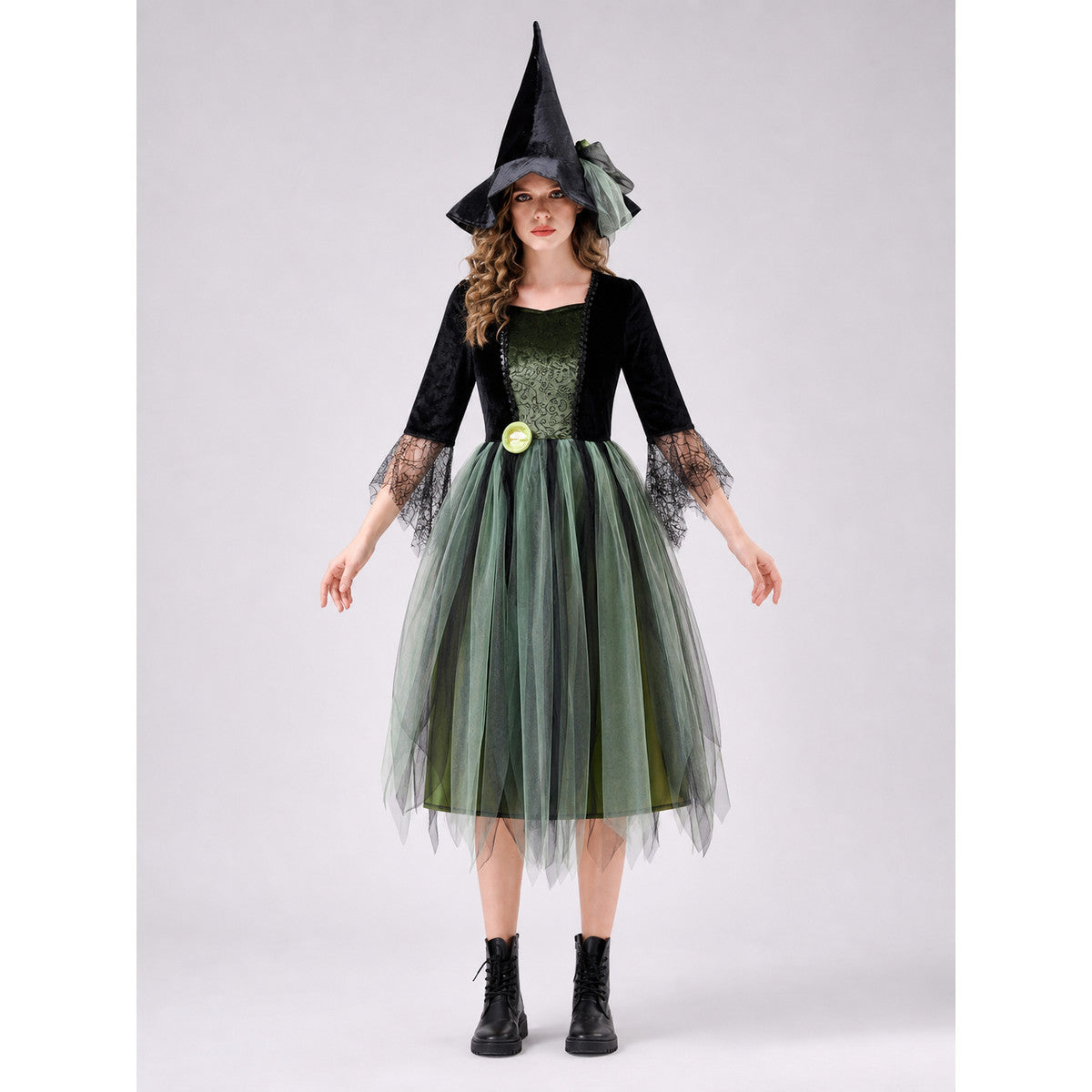 Halloween Costume Dress with Layered Skirt