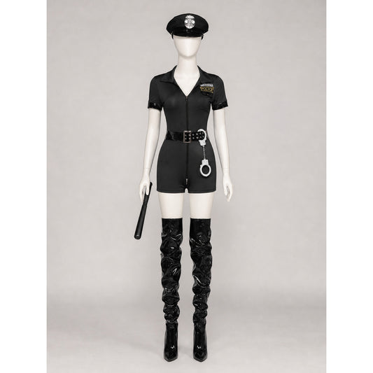 Police Jumpsuit Costume for Cosplay and Halloween main product view