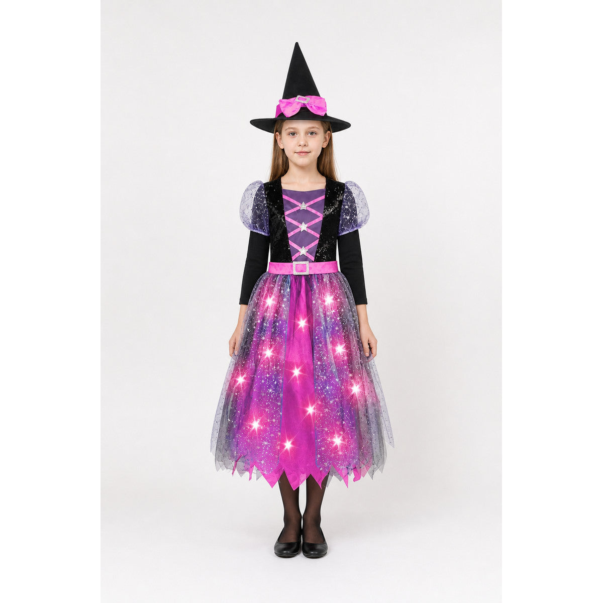 Carnival Costume with Hat and Broom, Dress