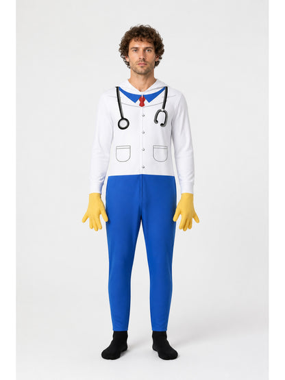 Doctor Deer Carnival Costume with Lab Coat and Stethoscope main product view