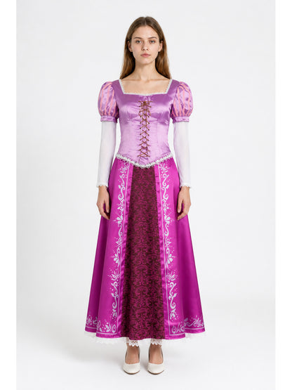 Cosplay Dress with a Square Neckline and Puff Sleeves main product view
