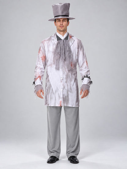 Zombie Halloween Costume with Blood Stains