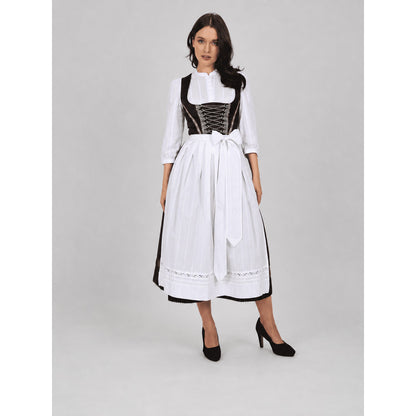 Historical Character Costume with Apron and Lace