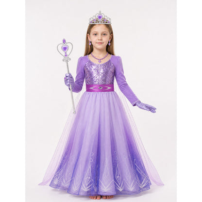 Purple Princess Costume for Halloween main product view