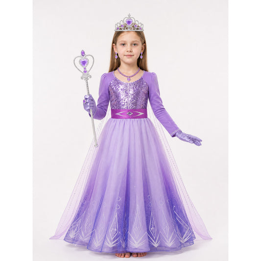 Purple Princess Costume for Halloween main product view