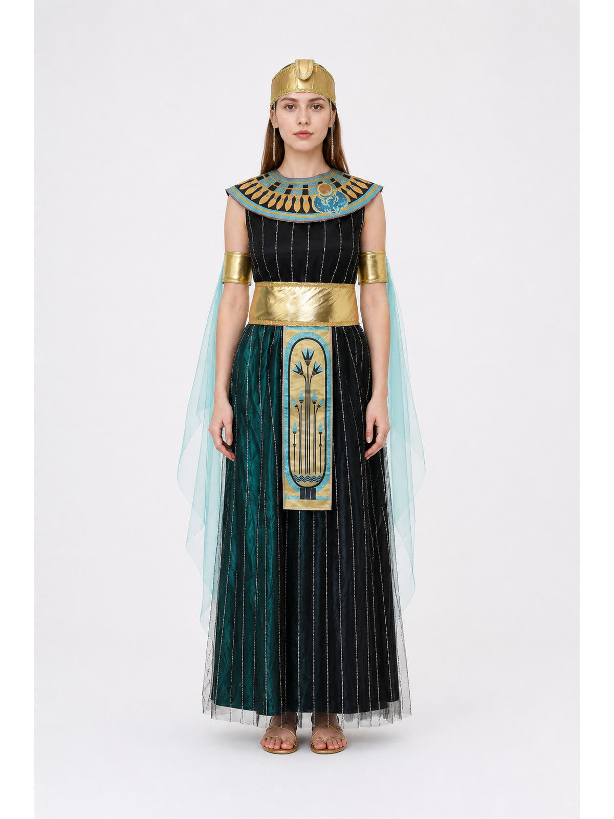 Egyptian-Style Costume with Gold Details