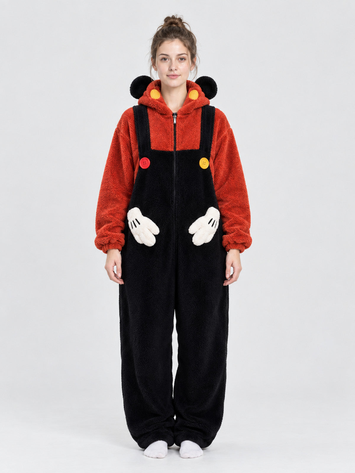 Insulated Hooded Zip Pajama Jumpsuit