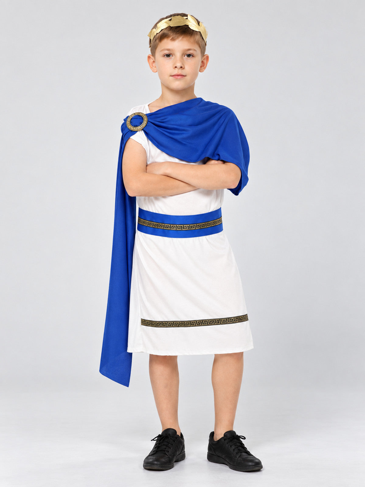 Kids' Ancient-Style Carnival Costume with Laurel Wreath