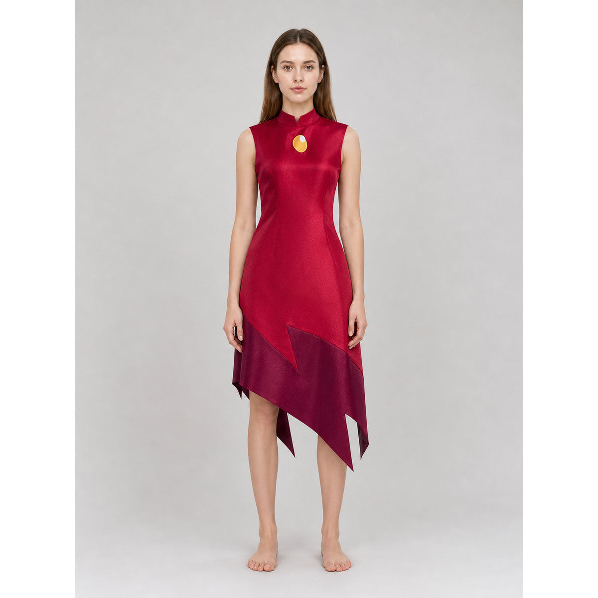 Edalyn cosplay dress in a school uniform style, red