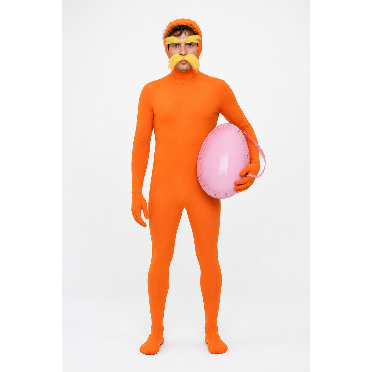Orange Lorax Jumpsuit for Halloween main product view