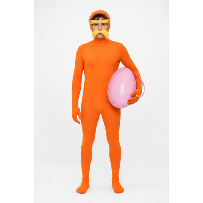 Orange Lorax Jumpsuit for Halloween main product view