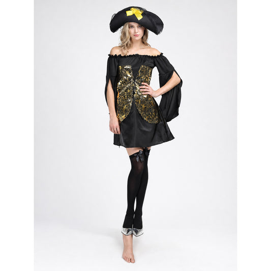 Pirate-Style Costume with Hat and Dress